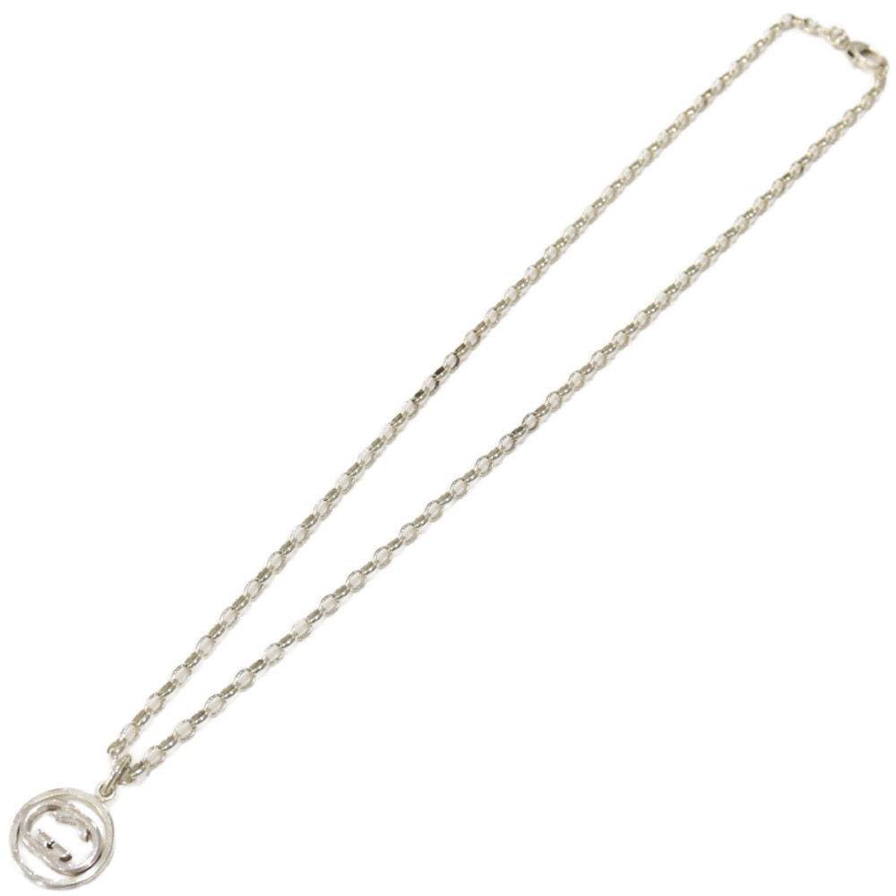 Gucci Interlocking Necklace Silver - image 2